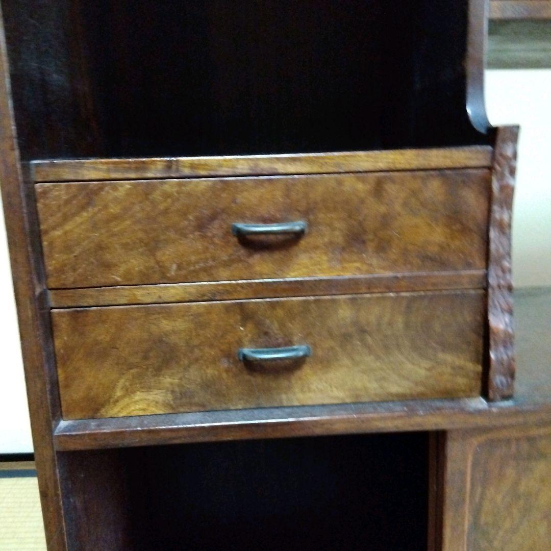水屋箪笥 木製整理ダンス 大正　昭和　 レトロ 　アンティーク 香狭間透かし