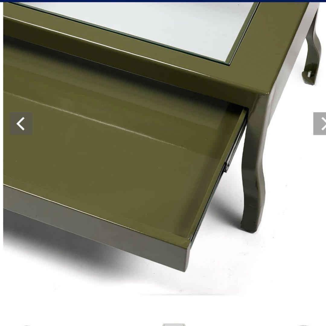 ダルトン　ローテーブル　オリーブ90