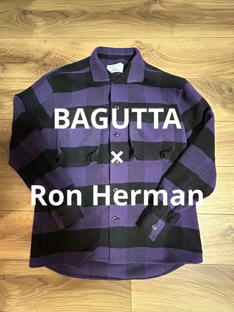 美品 BAGUTTA×Ron Herman バッファロー シャツ　ジャケット