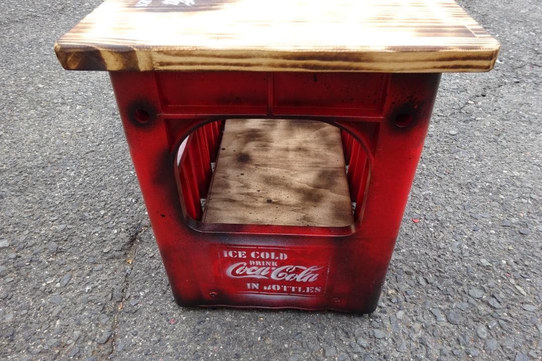 CocaCola レトロ ビンテージ感 コカコーラ ボトルケース テーブル