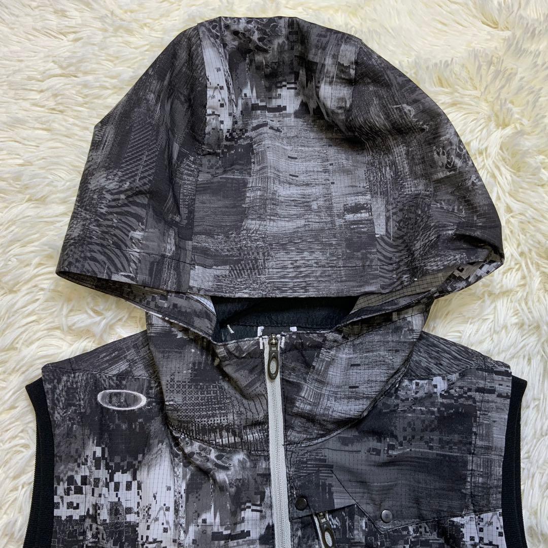 OAKLEY オークリー 412026JP フード付 ジップベスト M スカル柄