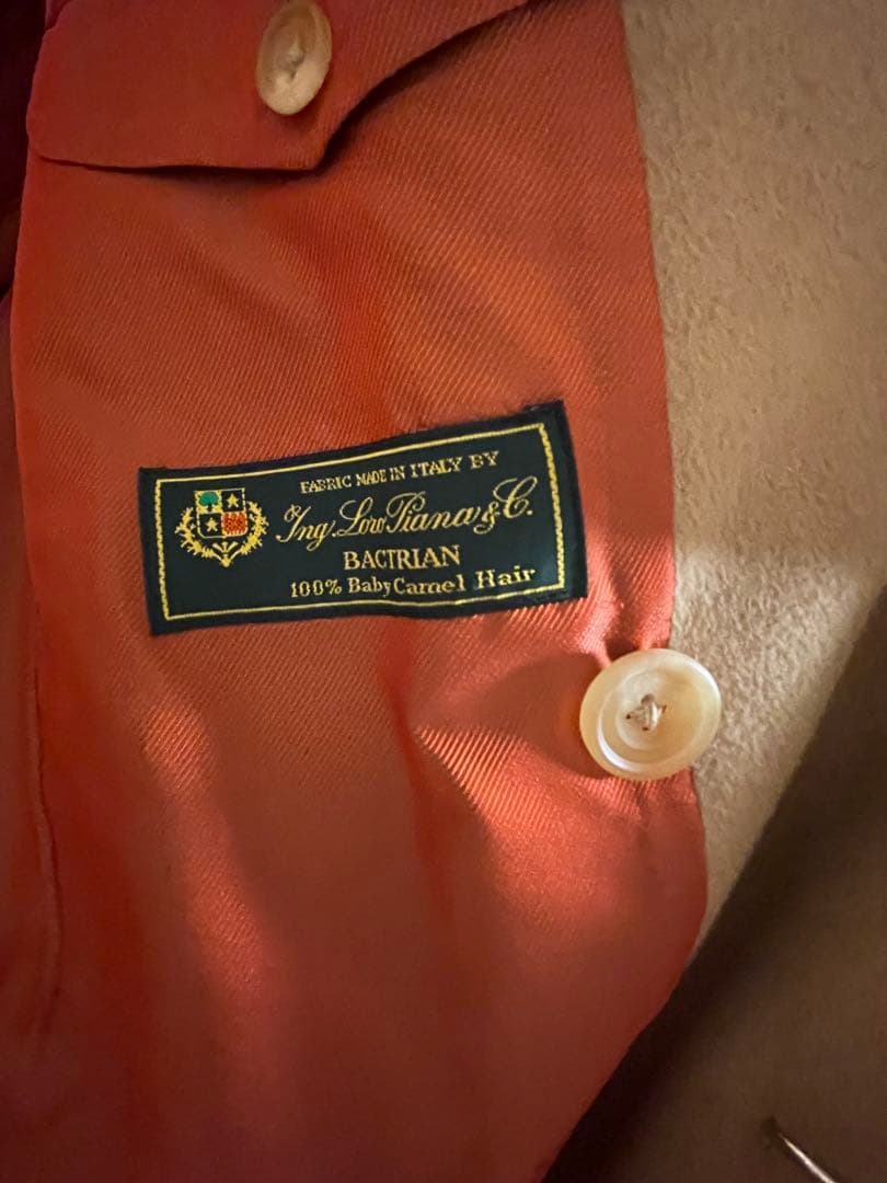 キャメル　ダブルコート