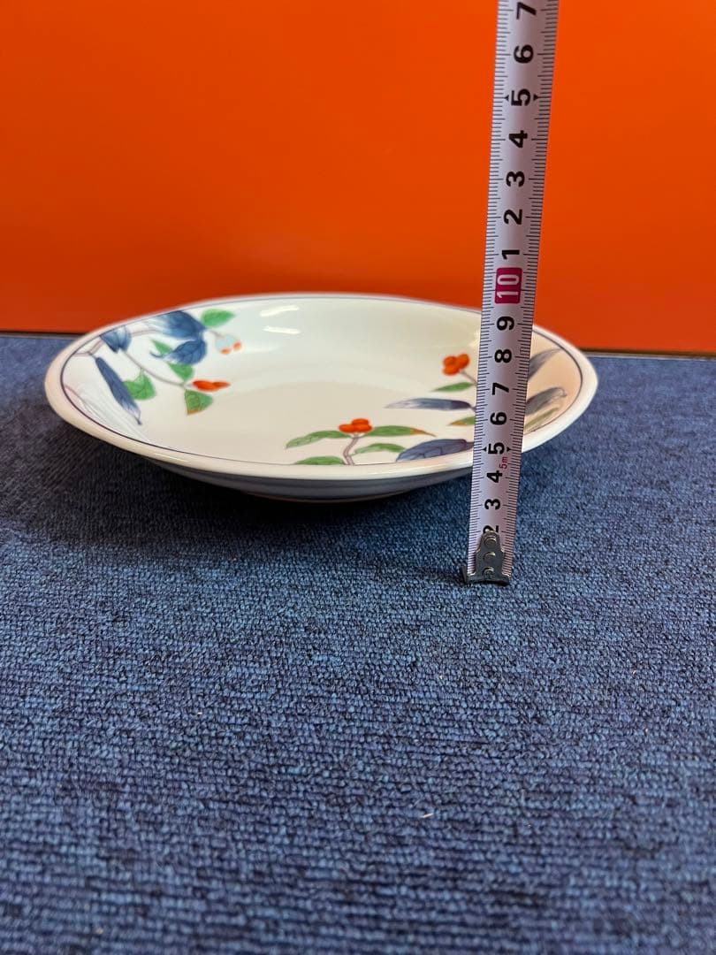 1154  有田焼　其泉 果実絵大皿　3客　未使用