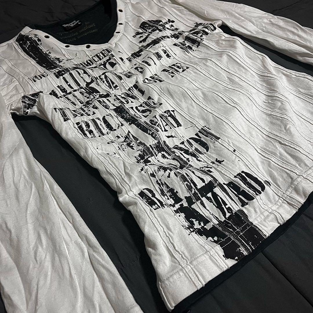 00s grunge vkei お兄系 平成ギャル 長袖カットソー