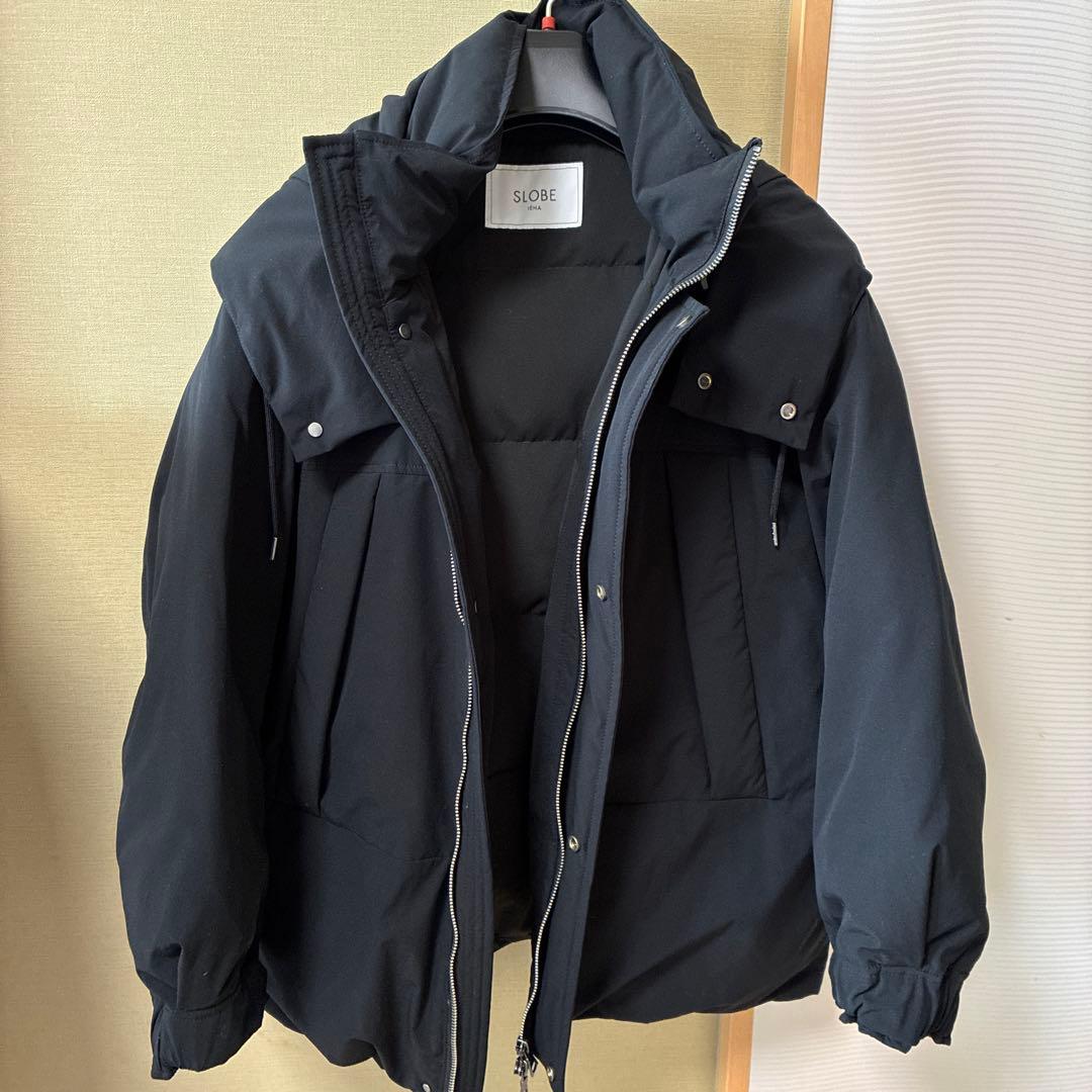 SLOBE IÉNA ブラックダウンジャケット 36