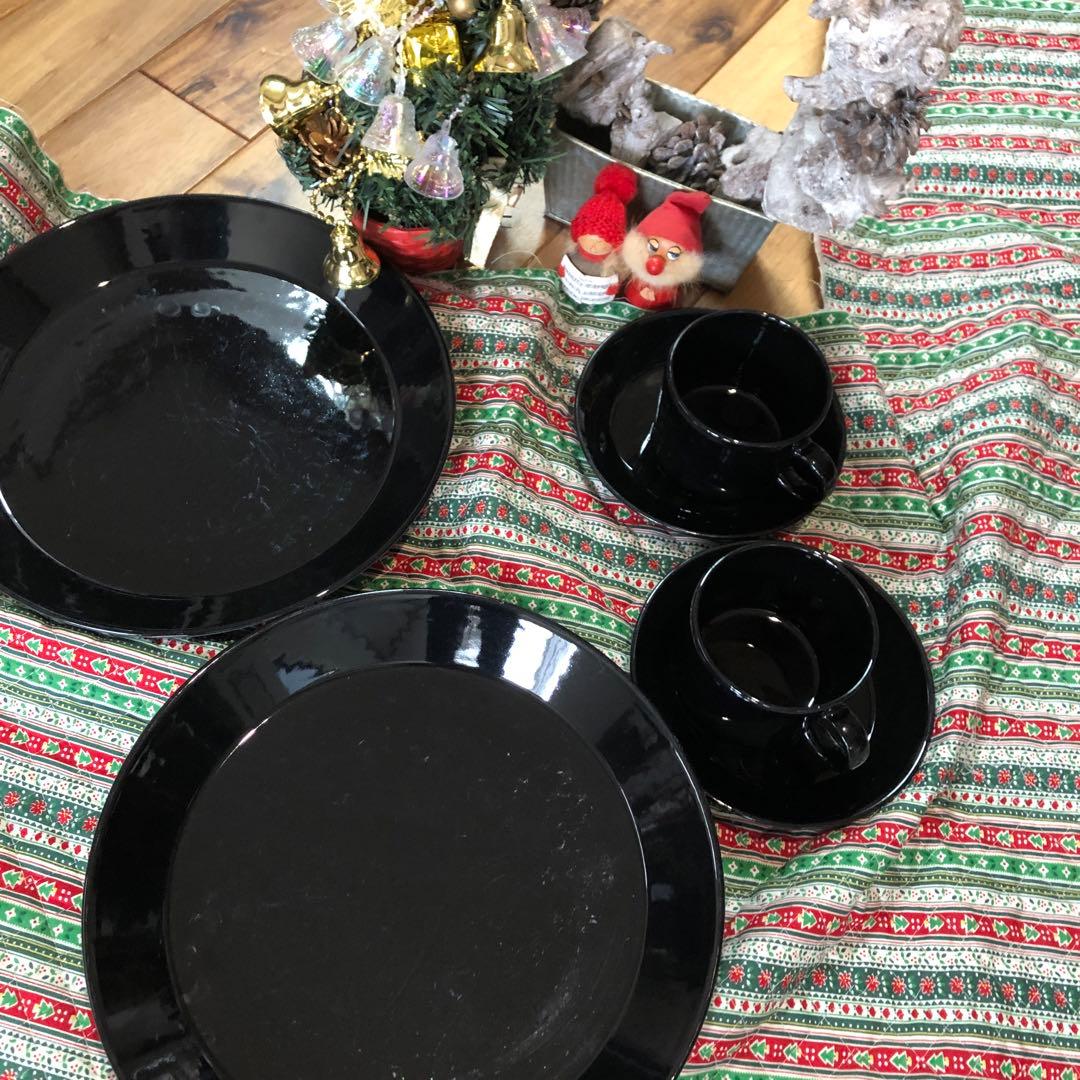 イッタラ　ティーマ　ブラック陶器食器セット
