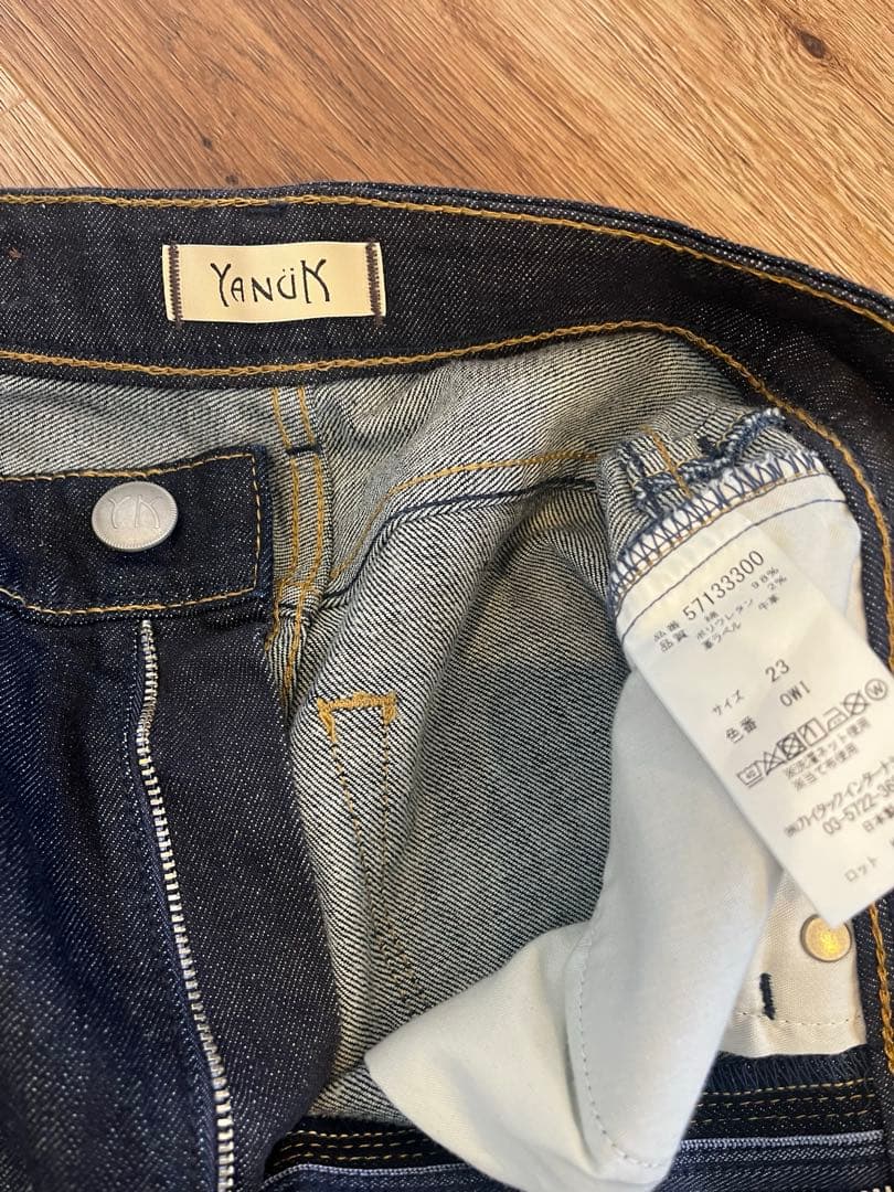 チ*)様 ヤヌーク セミフレア　23 ワンウォッシュインディゴ