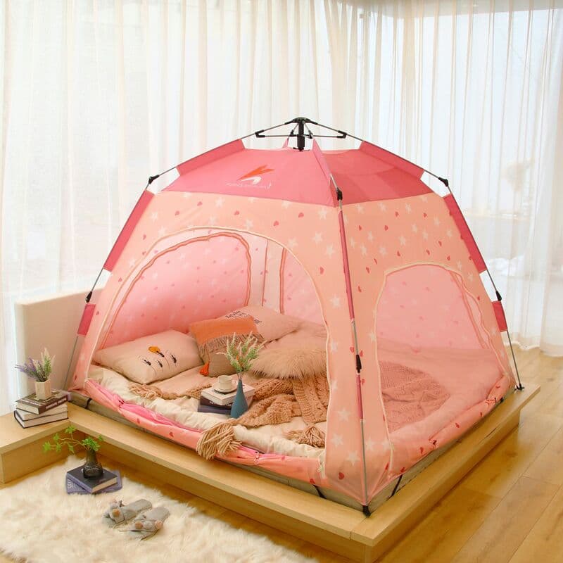 全自動児童家庭用室内ベッドの上の冬のテント保温防風防寒蚊テント