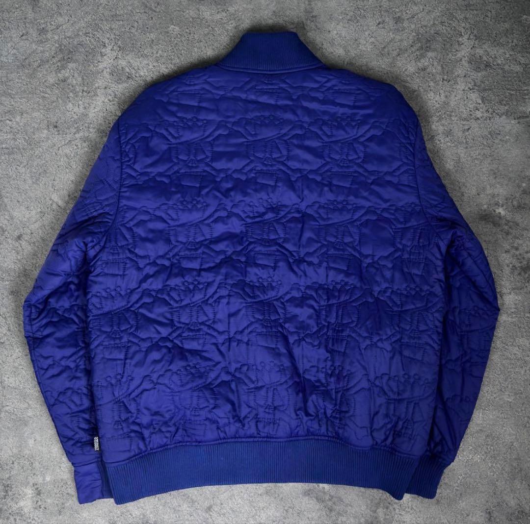 old stussy 00s ドクロ キルティング ボンバー ジャケット