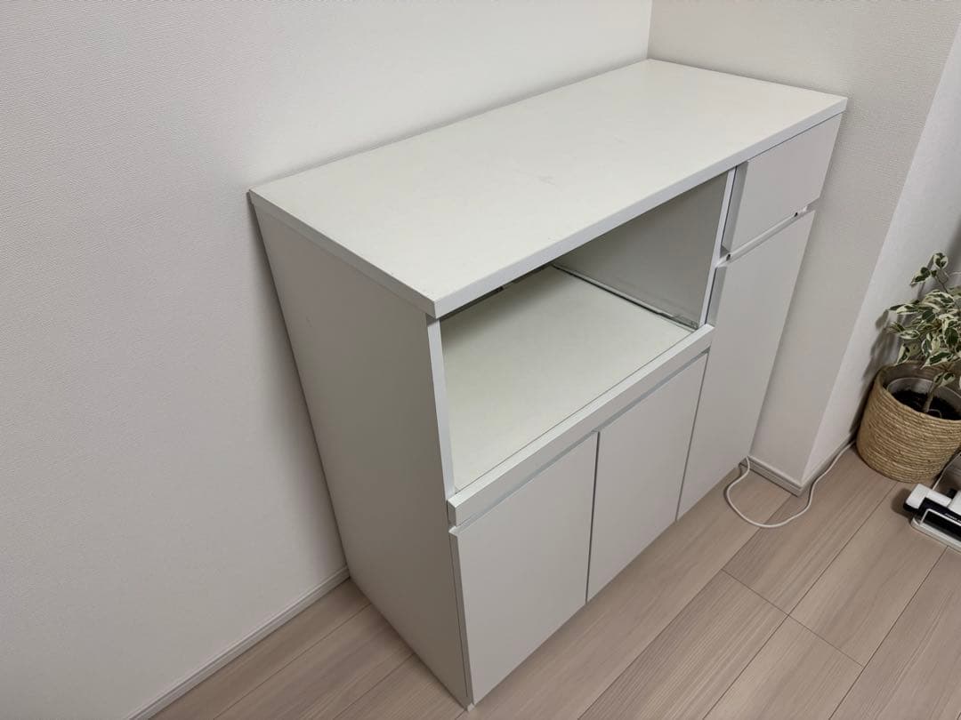 【1/7までの限定出品】キッチンボード(90×90×41) ホワイト