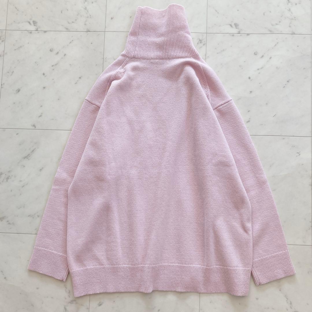 美品　GALERIE VIE ファインウールライトタートルネックニット ピンク