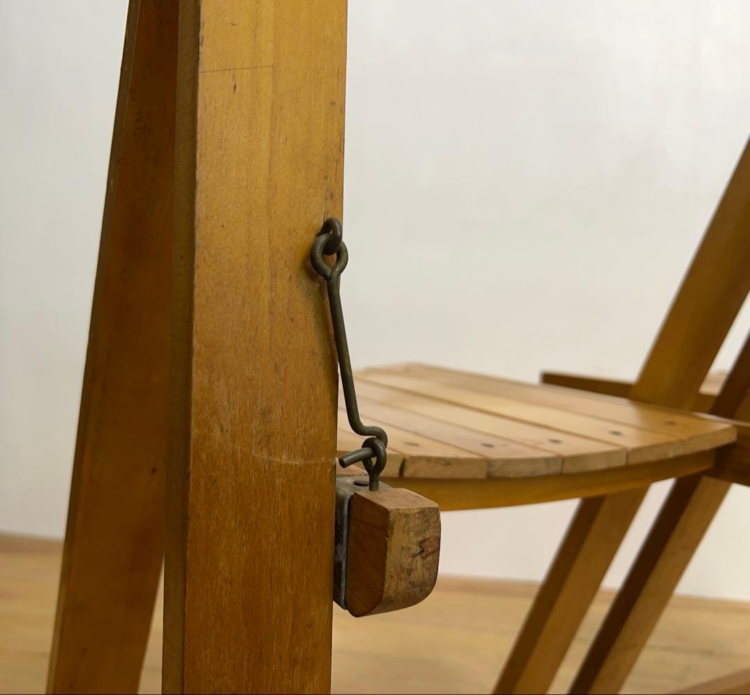 折りたたみ　イス　椅子　チェア　2脚セット　古道具　ビンテージ　アンティーク