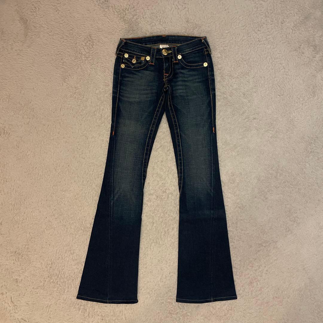 TRUE RELIGION デニムパンツ フレア インディゴ 24 USA製