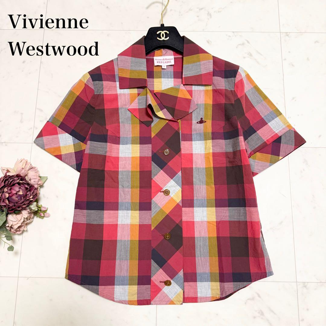 極美品❤️Vivienne Westwood 半袖シャツ　ブラウス　変形　オーブ