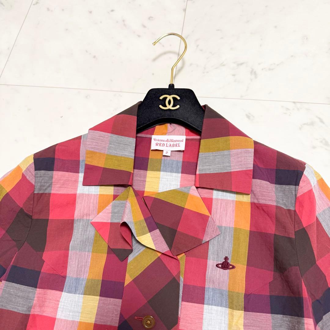 極美品❤️Vivienne Westwood 半袖シャツ　ブラウス　変形　オーブ