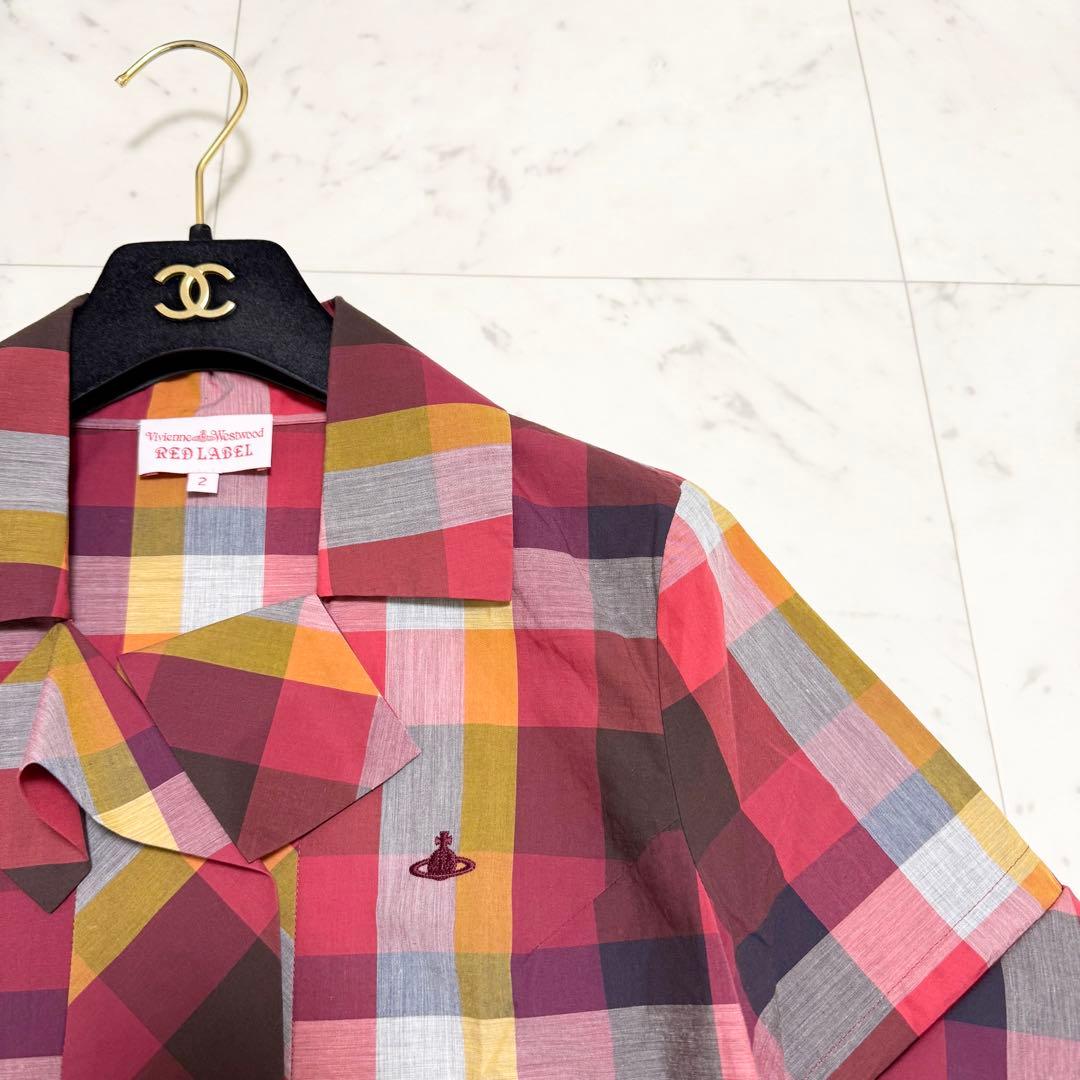 極美品❤️Vivienne Westwood 半袖シャツ　ブラウス　変形　オーブ