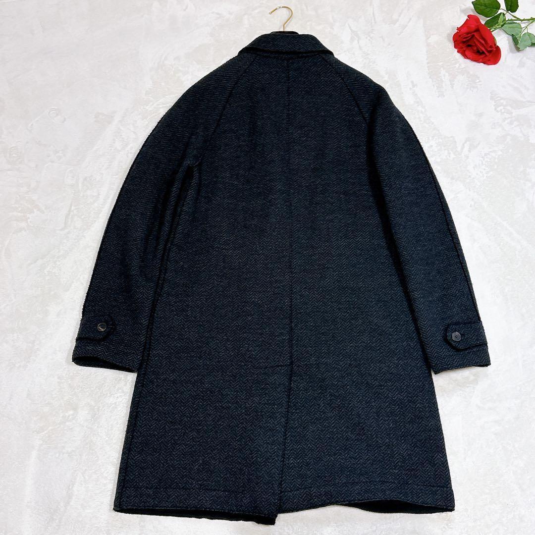 新品同様✨　ハリス　ワーフ　ロンドン　ステンカラー　メンズ　ヘリンボーン