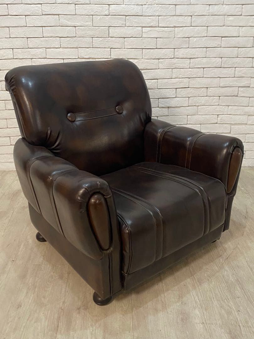 【東京都内23区配送無料】昭和レトロ　ふかふか　1人がけソファー　超美品