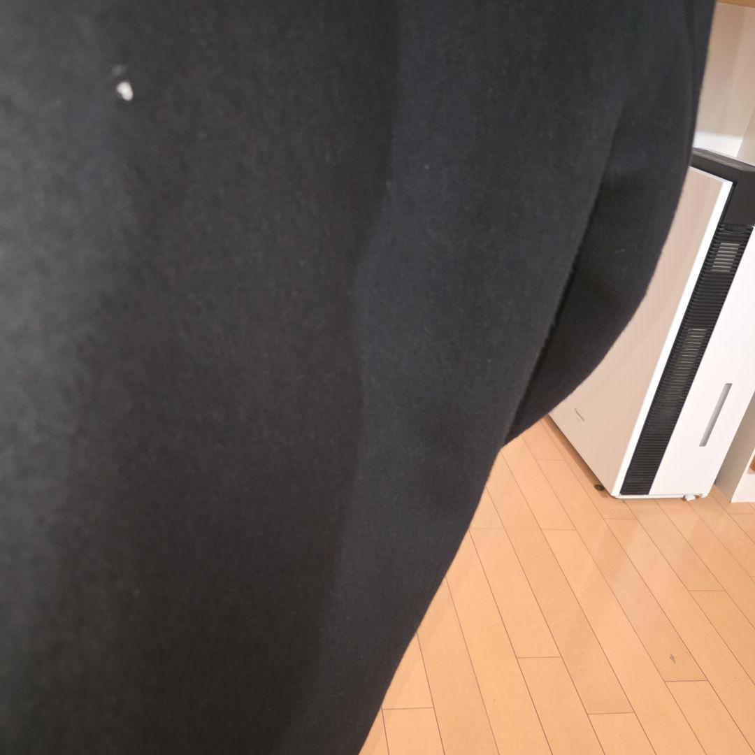 MUJI Labo　カシミヤ混ショートステンカラーコート　XL　黒