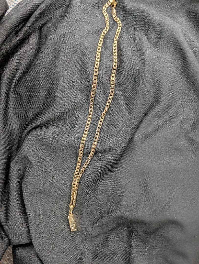 喜平ネックレス　33グラム　8面ダブル　 ダイヤ入りトップ付き