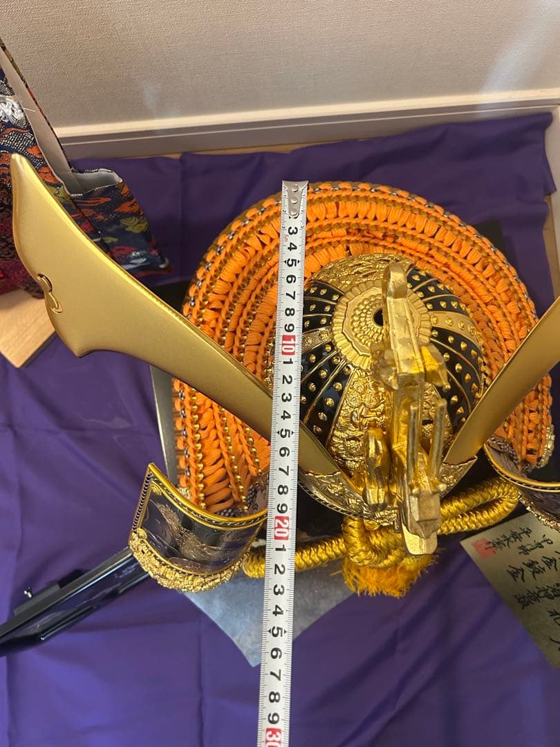 【新品同様】五月人形 着用兜 かぶと 送料無料