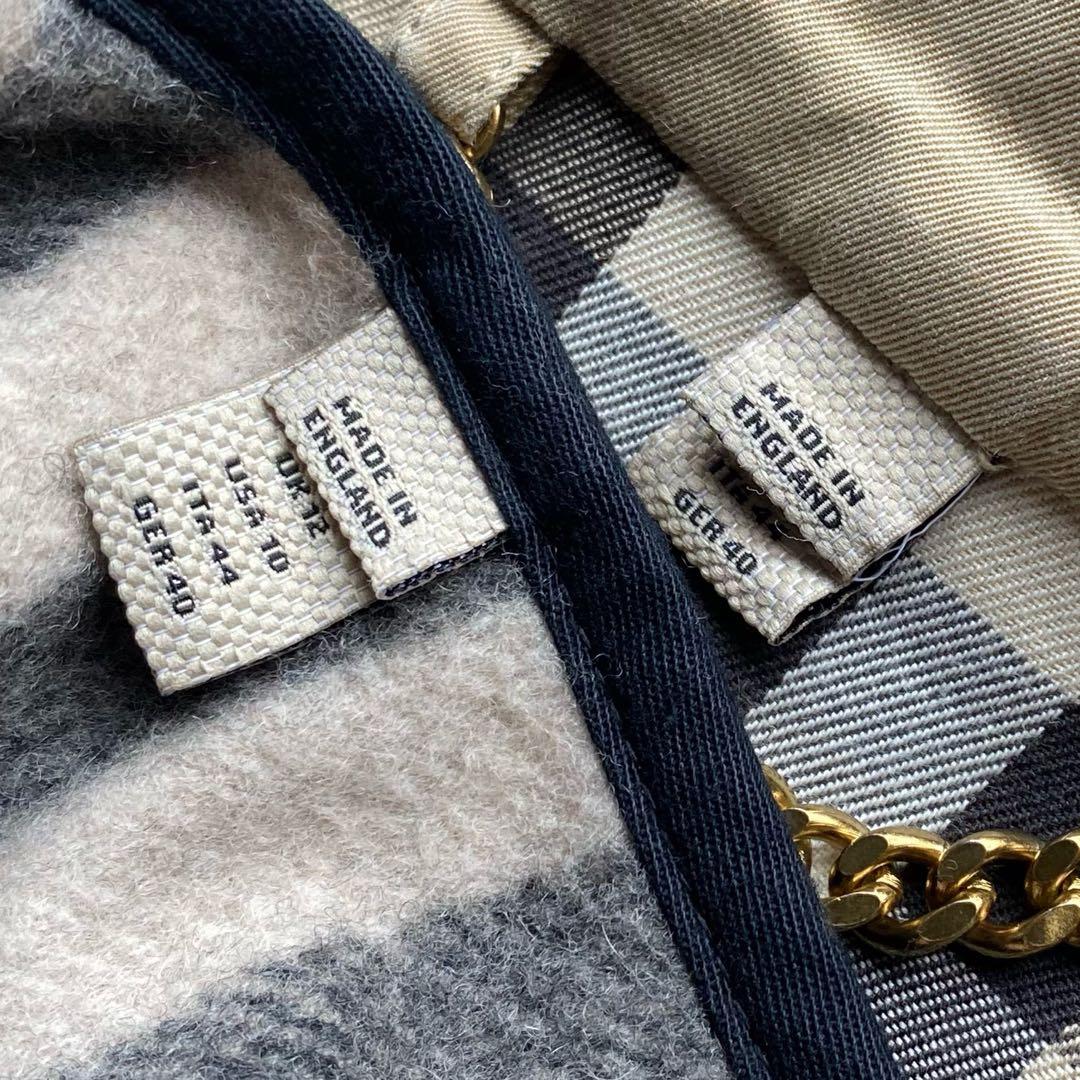 バーバリー　ウエストミンスターロング　UK12 カシミヤライナー　正規