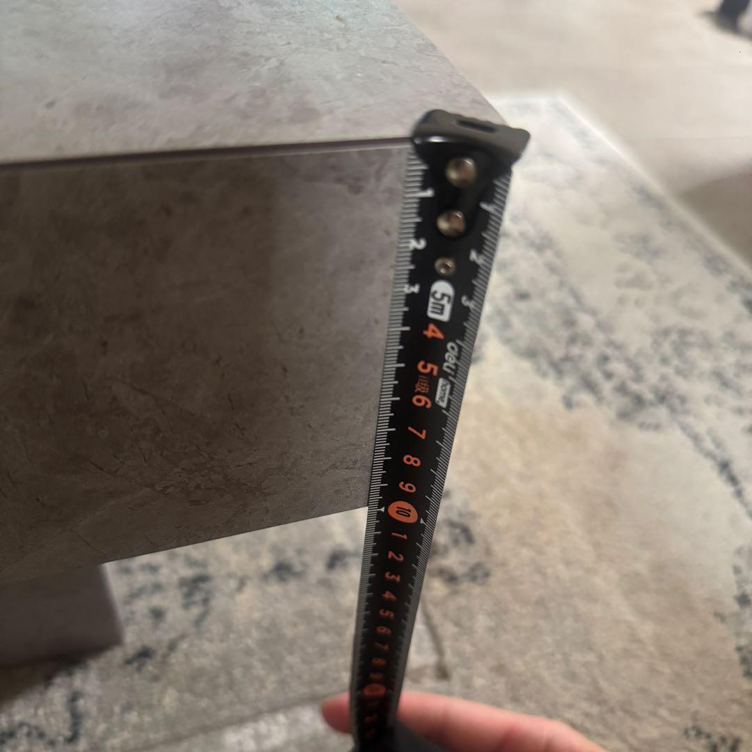 l*h様 うっどすたいる コンクリート調 ローテーブル リビング インテリア オ