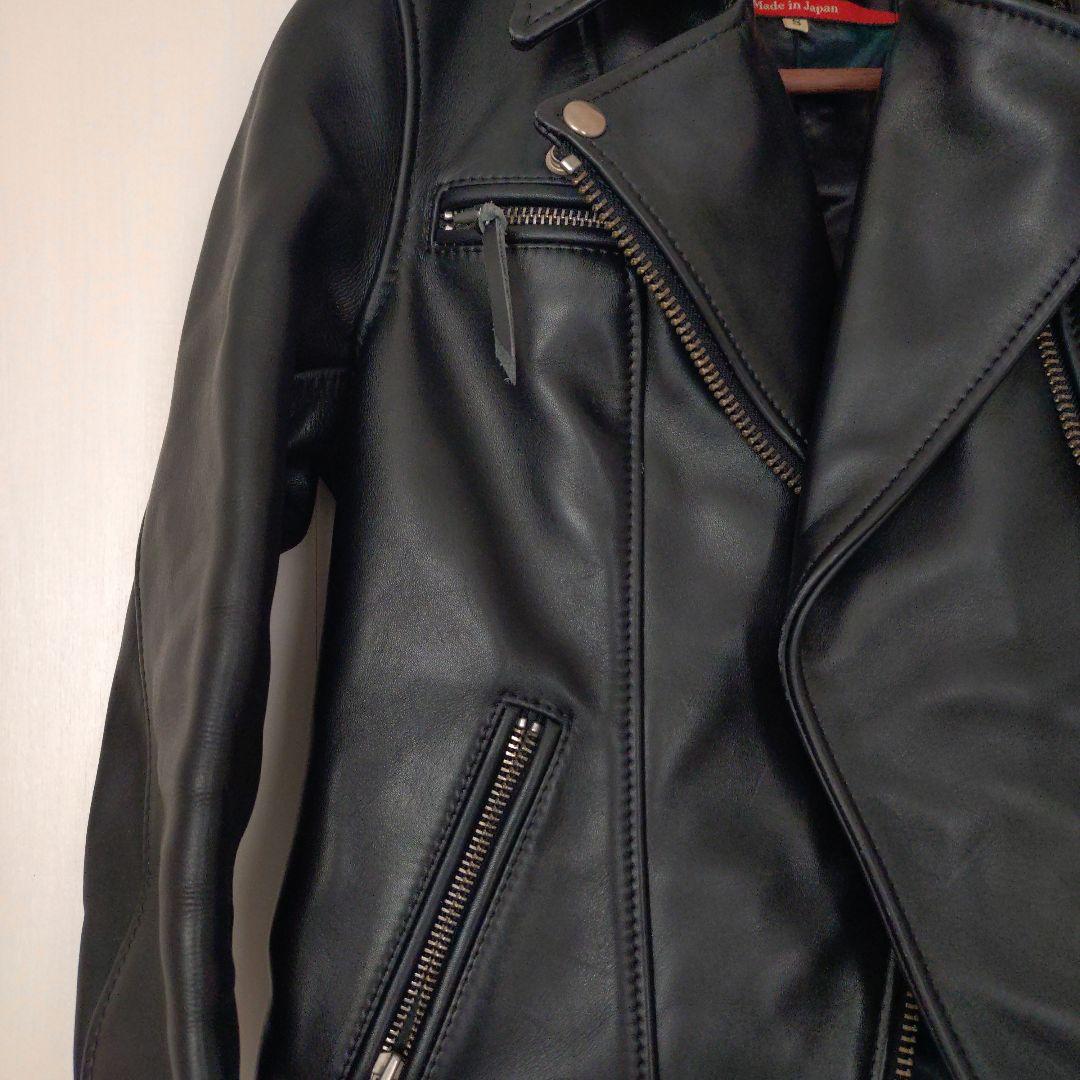 KADOYA ダブルライダースジャケット S 黒