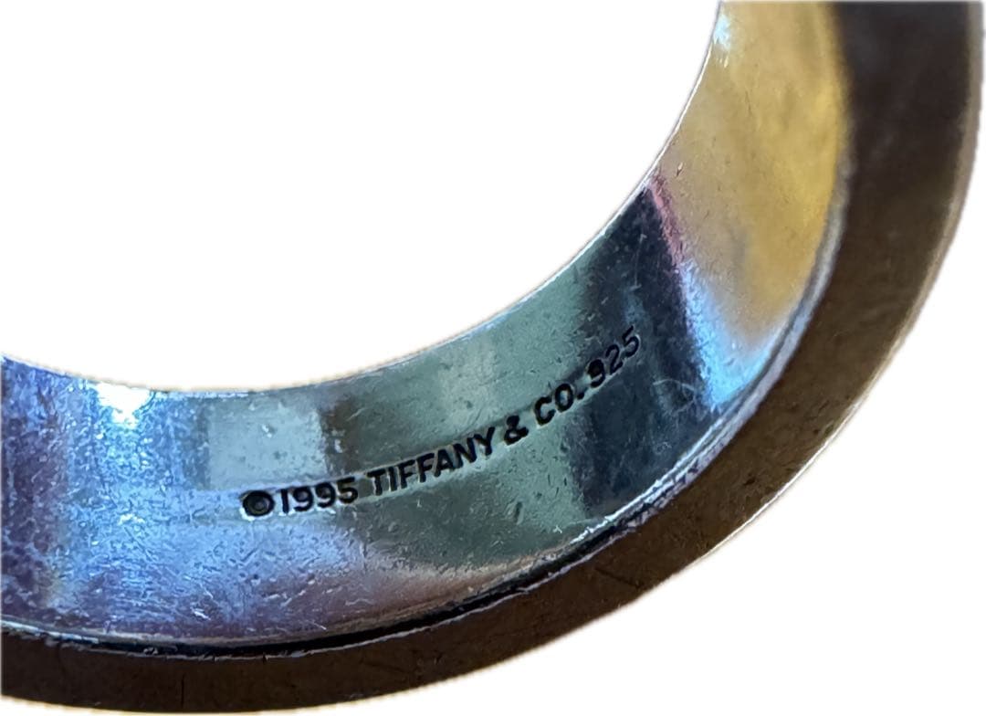 Tiffany & Co. グルーブド ウィズ 3ロウ リング　14号