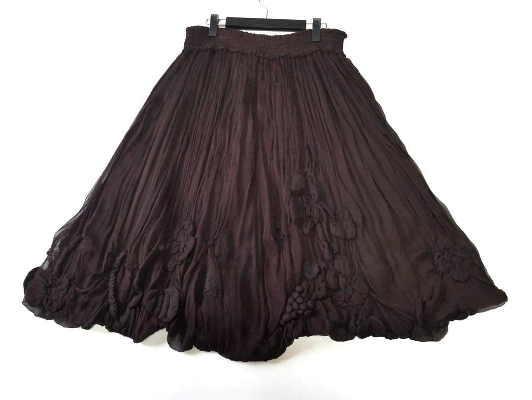 ジャンポールゴルチェ シルクシフォン スカート 40