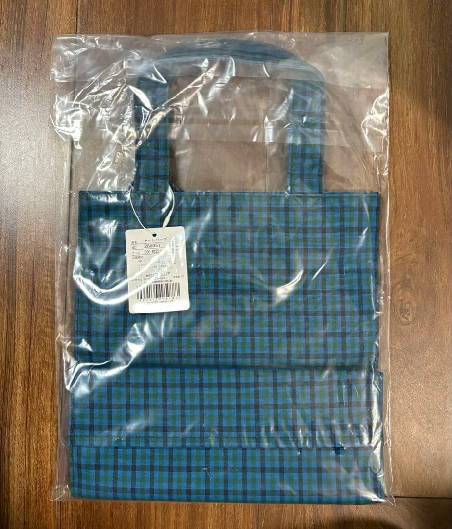 ♡新品未使用♡《ファミリア》トートバッグ(小) 青系ファミリアチェック