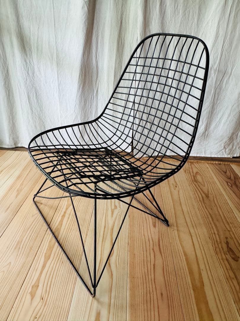 11月末日まで・ブラック メッシュワイヤーチェア