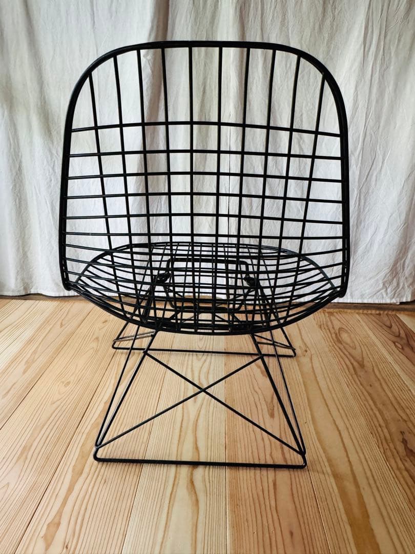 11月末日まで・ブラック メッシュワイヤーチェア