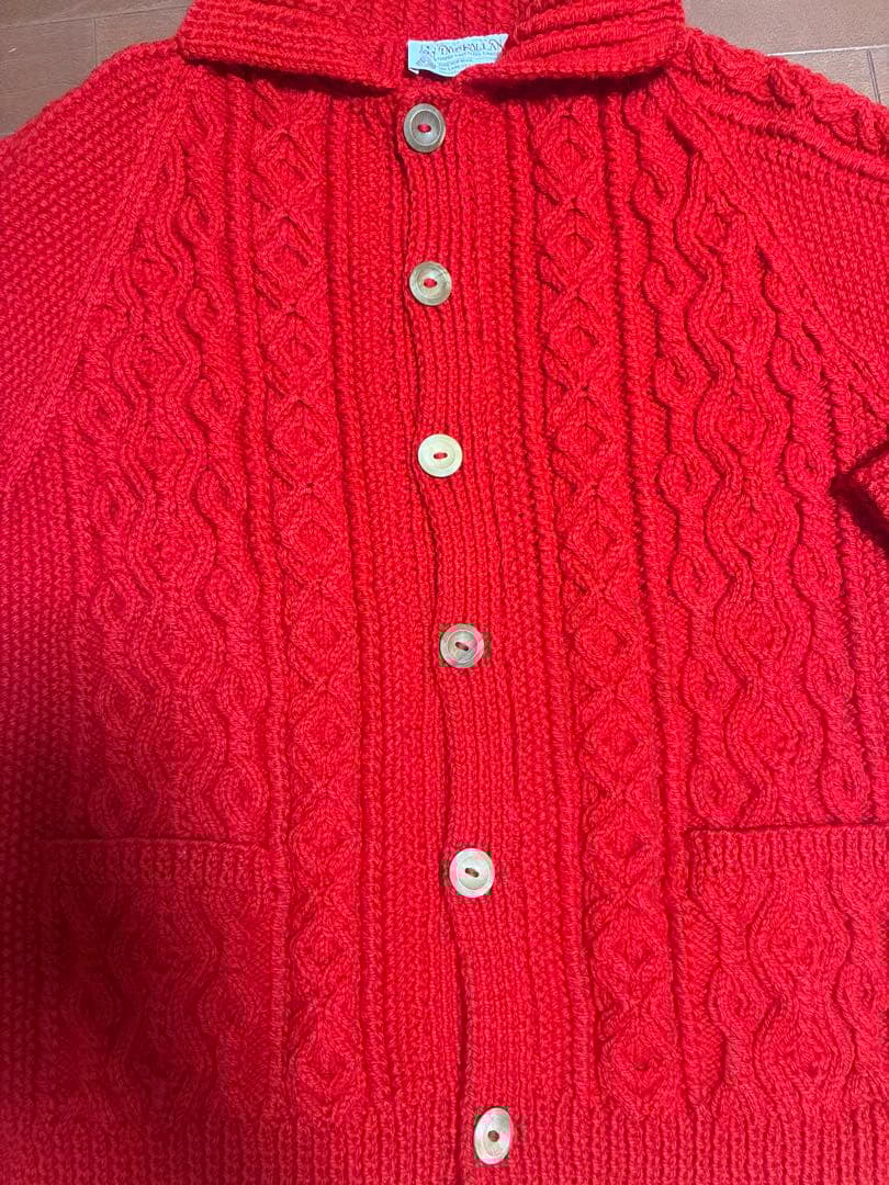 INVERALLAN インバーアラン　襟付カーディガン　茶タグ　クリーニング済