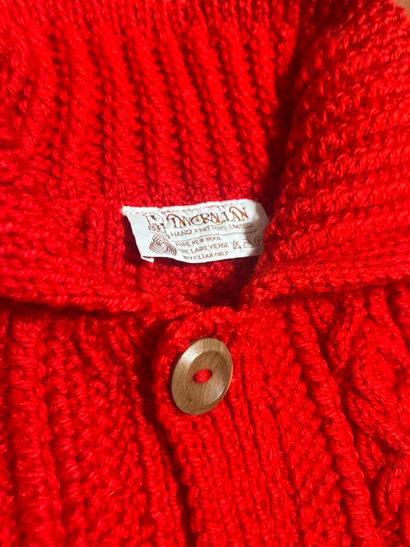 INVERALLAN インバーアラン　襟付カーディガン　茶タグ　クリーニング済