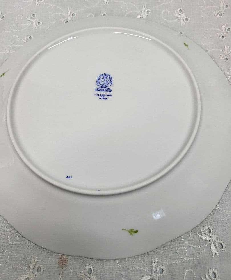 未使用近✨ヘレンド ウィーンの薔薇 プレート 中皿 ピンク ローズ 23cm①