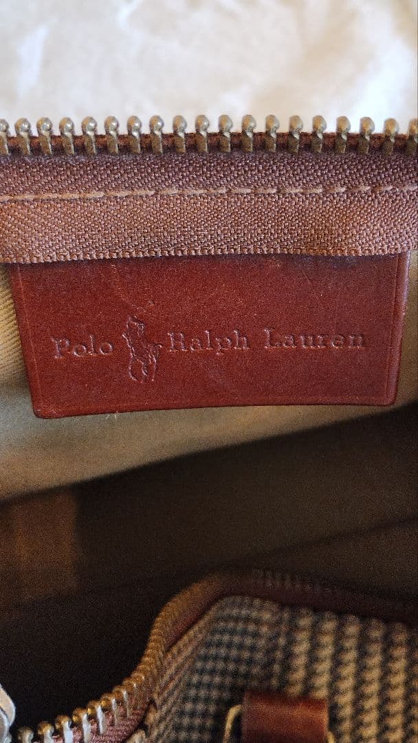 Polo Ralph Lauren チェック柄ボストンバッグ　ビンテージ