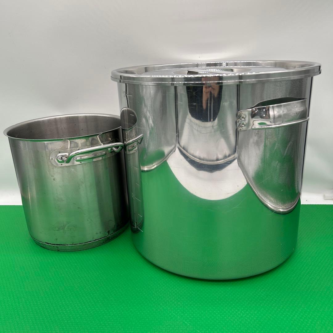 寸胴鍋 キッチンポット　ステンレススチール　33cm 23㎝　業務用