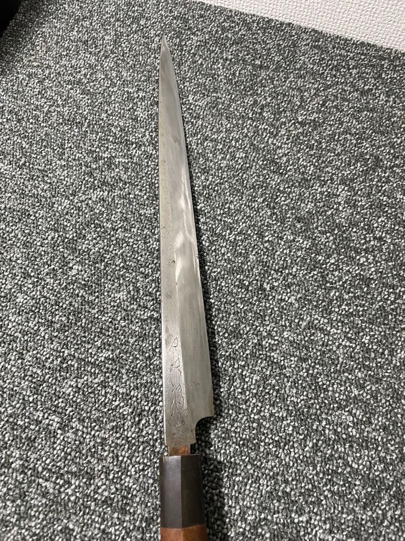 柳刃包丁 木製ハンドル 刃の長さあり