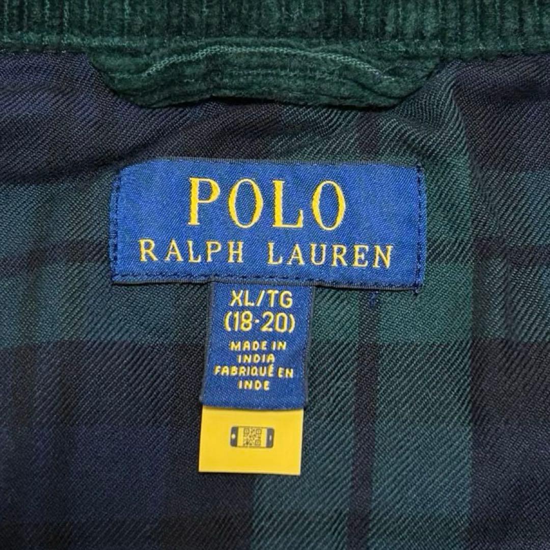 美品 ポロラルフローレン コーデュロイ ジャケット キツネ刺繍 深緑 L 定6万