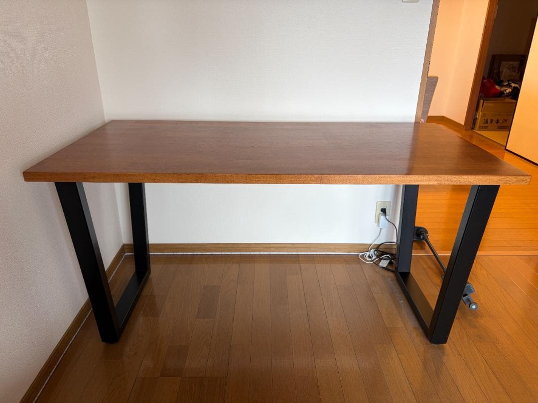 【美品】KANADEMONO THE TABLE ラバーウッドブラウン