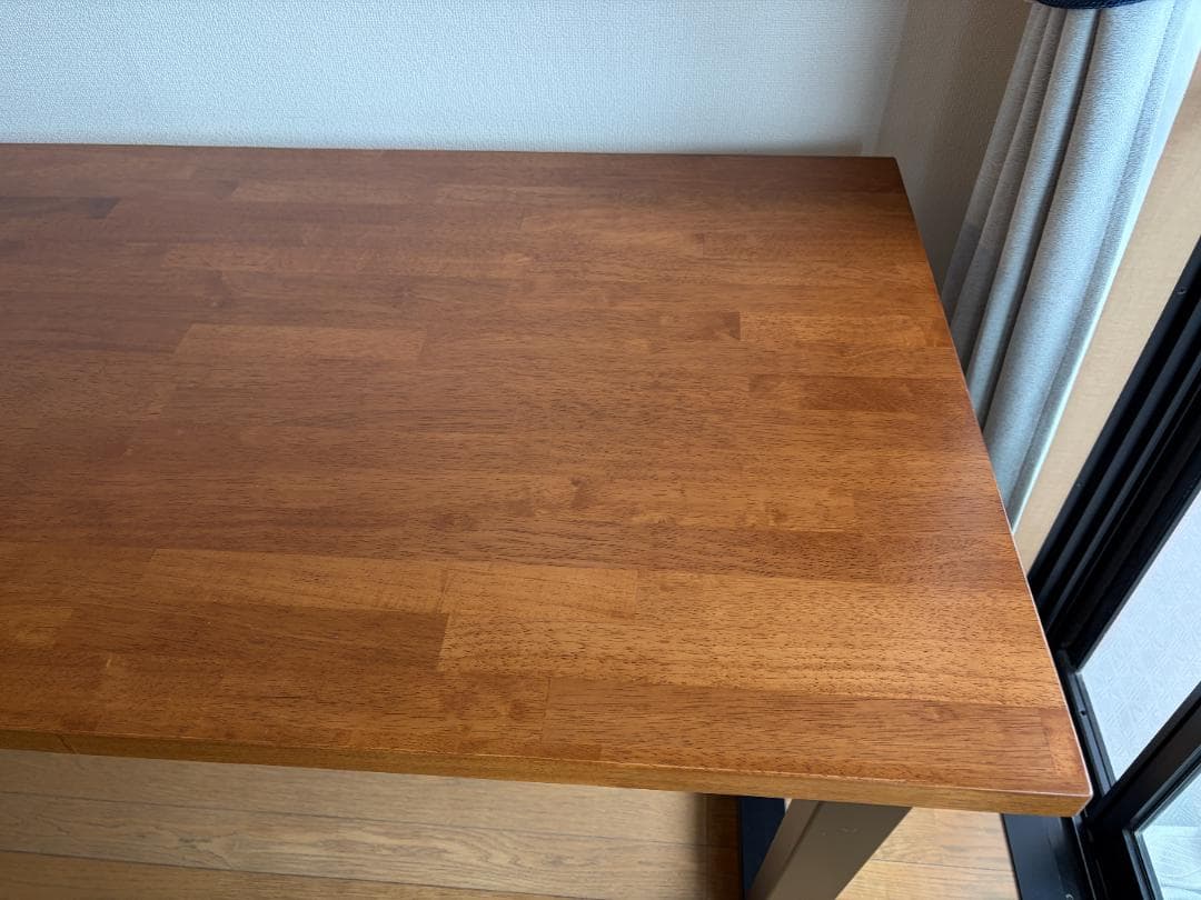 【美品】KANADEMONO THE TABLE ラバーウッドブラウン