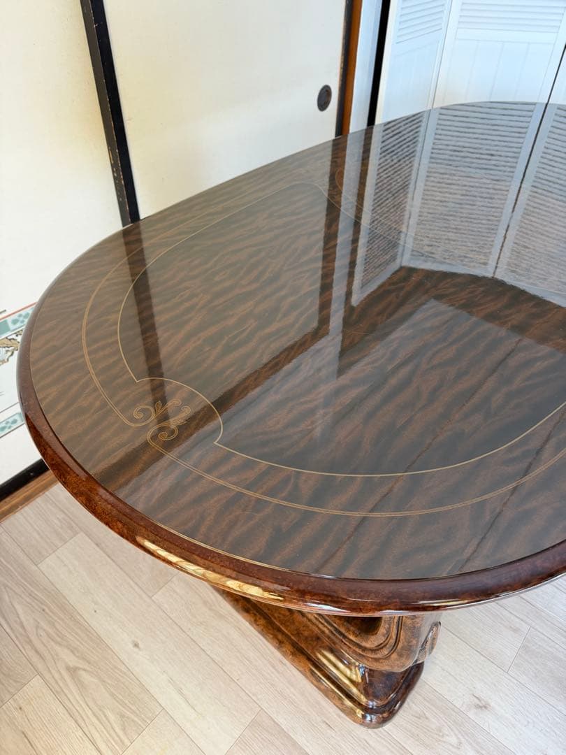 サルタレッリ フローレンス ダイニングテーブル 楕円形 4人掛 イタリア製