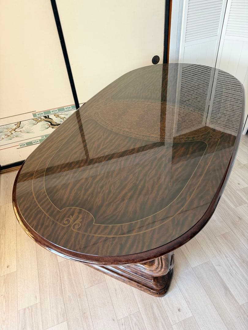 サルタレッリ フローレンス ダイニングテーブル 楕円形 4人掛 イタリア製