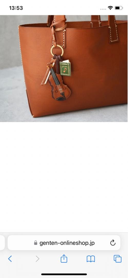 genten ゲンテン　チャーム「ヴァイオリン」