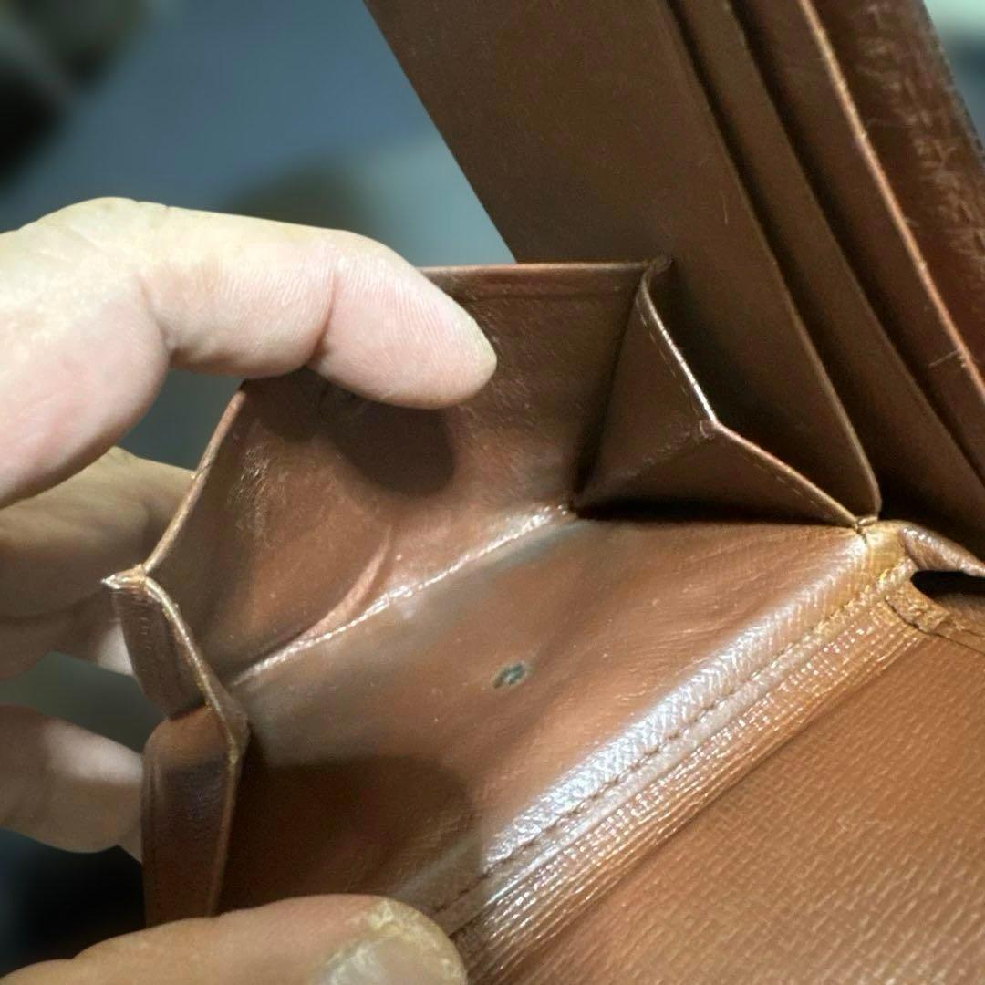 15☆優良品☆ヴィンテージ モノグラム♪2つ折り財布★ポケットあり