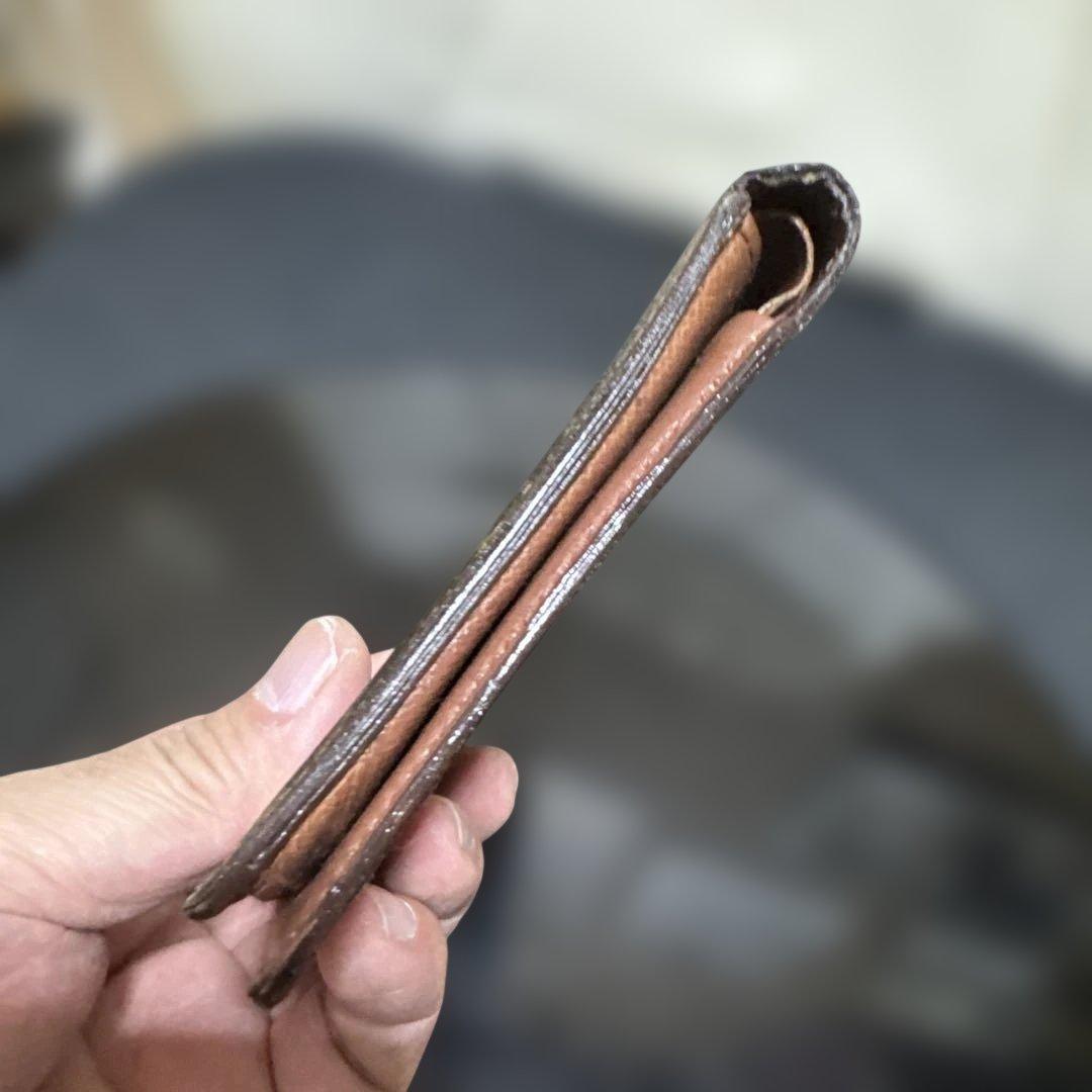 15☆優良品☆ヴィンテージ モノグラム♪2つ折り財布★ポケットあり