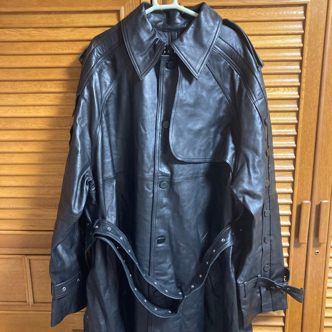 rokh ×  コラボ　レザートレンチコート Lサイズ