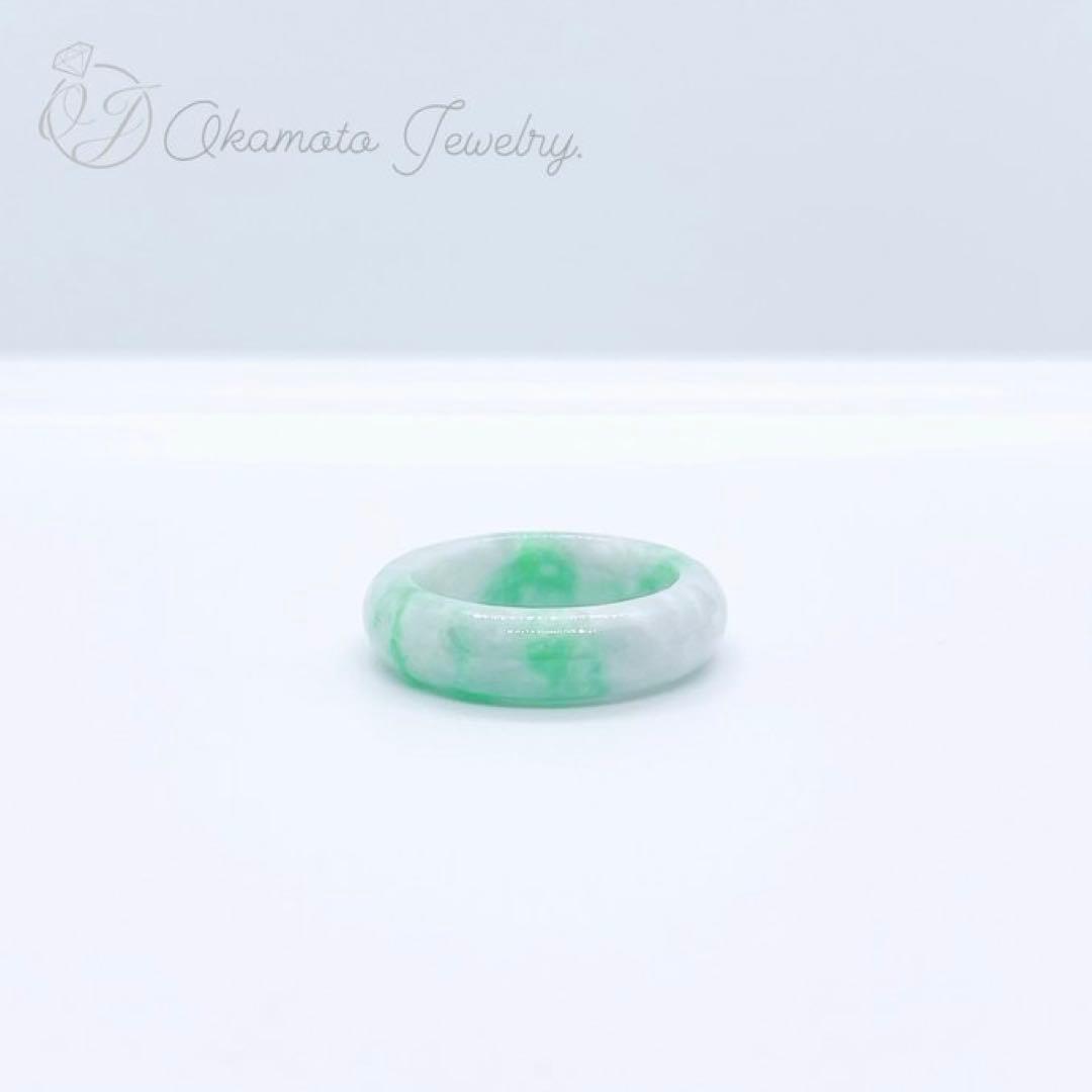 【宝石鑑別書付・最高ランク】翡翠くりぬきリング・ジェダイト