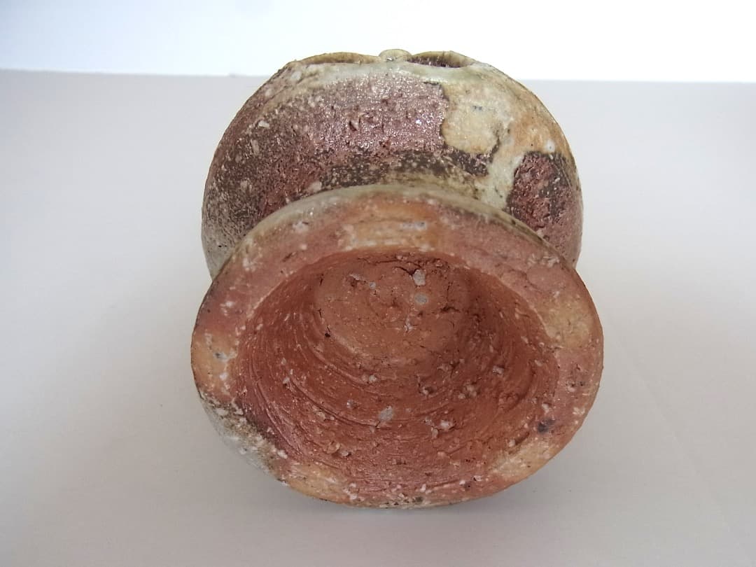 森岡成好『焼き締め・宝珠』／古民藝 李朝 骨董 パナリ やちむん 安南 黒高麗